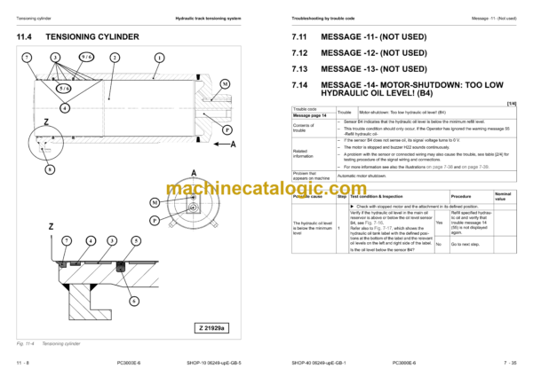 Komatsu PC3000E-6 Hydraulic Excavator Shop Manual (06249-upE-GB-4)