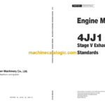 Hitachi 4JJ1 Stage V Exhaust Emission Standards Engine Manual
