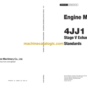 Hitachi 4JJ1 Stage V Exhaust Emission Standards Engine Manual