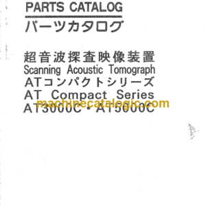 Hitachi AT3000C, AT5000C Scanning Acoustic Tomograph Parts Catalog