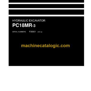 Komatsu PC18MR-3 Hydraulic Excavator Shop Manual (WENBM00070)