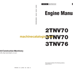 Hitachi 2TNV70, 3TNV70, 3TNV76 Engine Manual