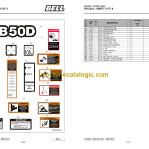 BELL B50D Mk 6.1 ADT Parts Manual