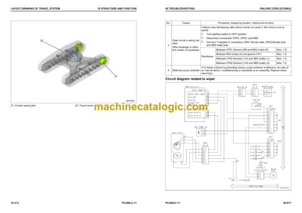 Komatsu PC290LC-11 Hydraulic Excavator Shop Manual (SEN06507-09)