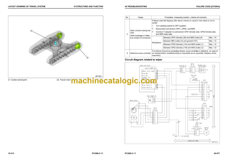 Komatsu PC290LC-11 Hydraulic Excavator Shop Manual (SEN06507-09)