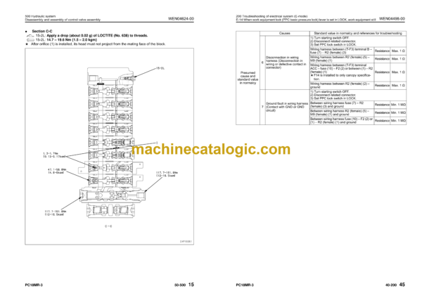 Komatsu PC18MR-3 Hydraulic Excavator Shop Manual (WENBM00070)