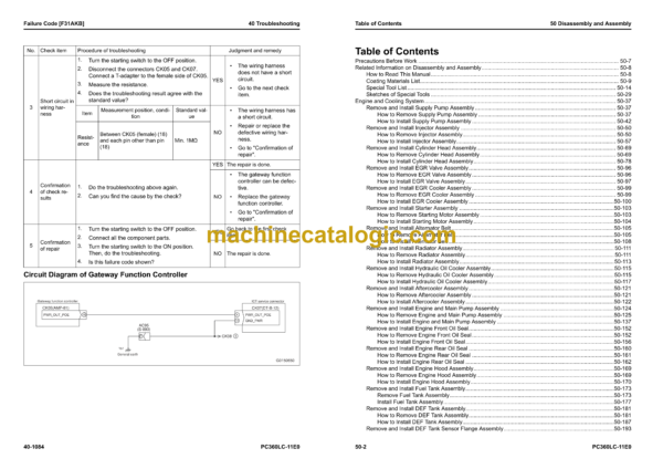 Komatsu PC360LC-11E0 Hydraulic Excavator Shop Manual (SEN06956-02)