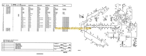 Hitachi EH750-404TD Parts Catalog