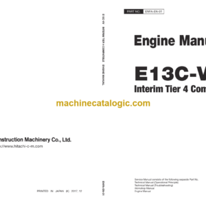 Hitachi E13C-VV Interim Tier 4 Compatible Engine Manual