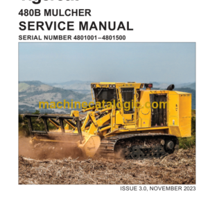 Tigercat 480B Mulcher Service Manual (4801001 - 4801500) (49610AENG)