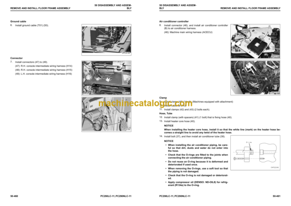 Komatsu PC290LC -11 PC290NLC -11 Hydraulic Excavator Shop Manual (UENBM00350)