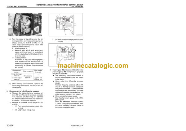 Komatsu PC160LC-7K PC180LC-7K Hydraulic Excavator Shop Manual (UEBM002200)