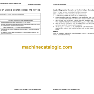 Komatsu PC360LC-11E0 PC360NLC-11E0 PC390HRD-11E0 Hydraulic Excavator Shop Manual (UENBM00651)