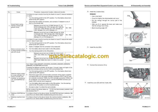 Komatsu PC360LCi-11 Hydraulic Excavator Shop Manual (SEN06601-16)