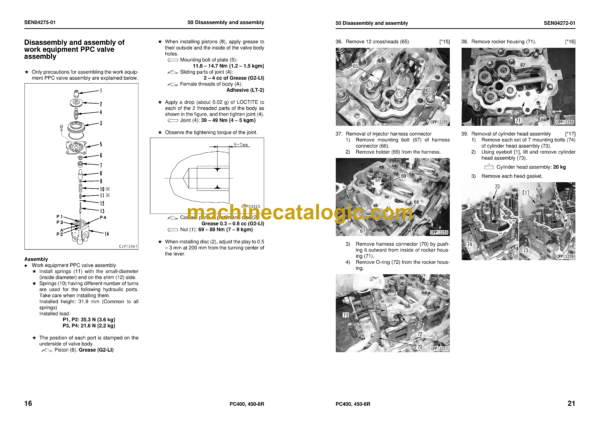 Komatsu PC400-8R PC400LC-8R PC450-8R PC450LC-8R Hydraulic Excavator Shop Manual (SEN04239-18)