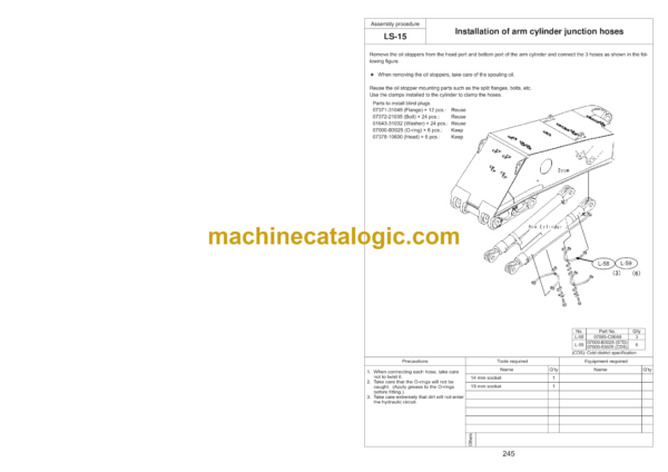 Komatsu PC2000-11R Hydraulic Excavator Field Assembly Manual (GEN00218-04)