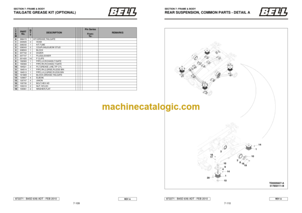 BELL B45D Mk 6.1 ADT Parts Manual