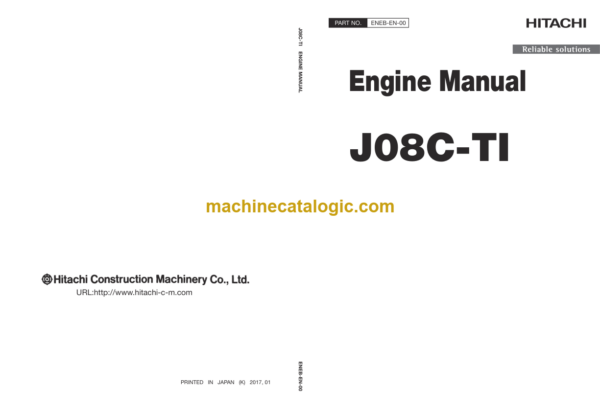 Hitachi J08C-TI Engine Manual