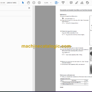 Komatsu PC138US-11E0 Hydraulic Excavator Shop Manual (SEN06905-05)