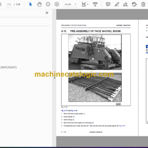 Komatsu PC5500E-6 Hydraulic Mining Shovel Field Assembly Manual (AM15136Eup-EN-7)