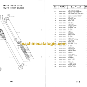 Hitachi CT5 Crawler Shovel Parts Catalog