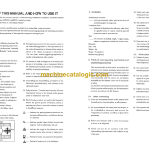 Furukawa DX40-C, DX45-C Series Service Manual