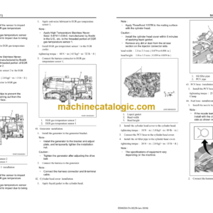 Hitachi 4JJ1 Stage V Exhaust Emission Standards Engine Manual