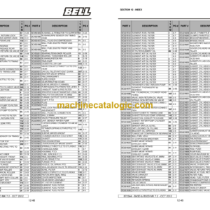 BELL ADT B45 B50D MK7.2 Parts Manual