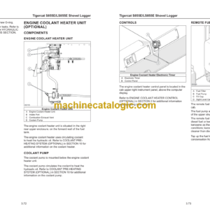 Tigercat LS855E Shovel Logger Service Manual (85503001 – 85505000) (51129AENG)