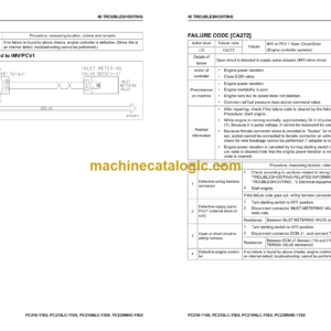 Komatsu PC210-11E0, PC210LC-11E0, PC210NLC-11E0, PC230NHD-11E0 Hydraulic Excavator Shop Manual (UENBM00543)