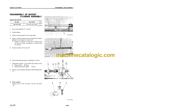 Komatsu PC400-1 PC400LC-1 Hydraulic Excavator Shop Manual (SEBM0208A03)