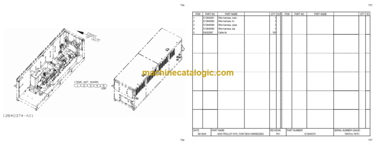 Hitachi EH4500 401MD, 401MDD, 402MD, 402MDC 411MD Parts Catalog