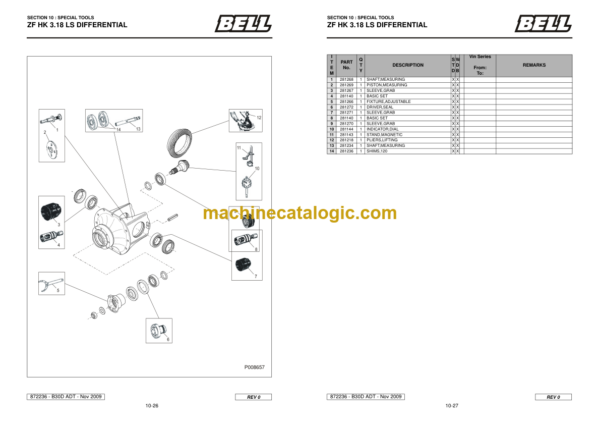 BELL B30D Mk VI ADT, B30D Mk VI WDB ADT Parts Manual