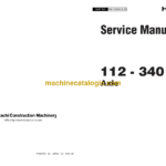 Hitachi 112-340 Axle Service Manual