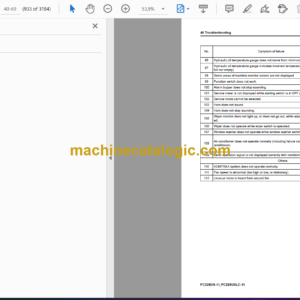 Komatsu PC228US-11 PC228USLC-11 Hydraulic Excavator Shop Manual (SEN06660-10)