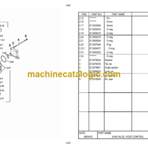 Hitachi EH3000-332ED, 332EDC Parts Catalog