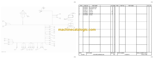 Hitachi EH3000-332ED, 332EDC Parts Catalog