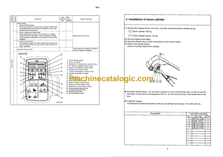 Komatsu PC600-6 PC600LC-6 Field Assembly Manual (SEAW004900)