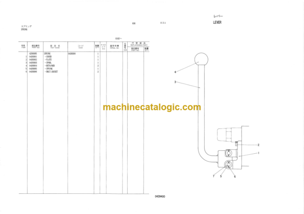 Hitachi CT65-2 Inner Parts Catalog