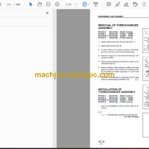 Komatsu PC100-6 PC120-6 PC120LC-6 PC130-6 Hydraulic Excavator Shop Manual (SEBM010611)