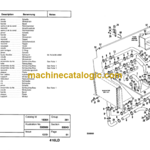 Hitachi EH1000-416LD Parts Catalog