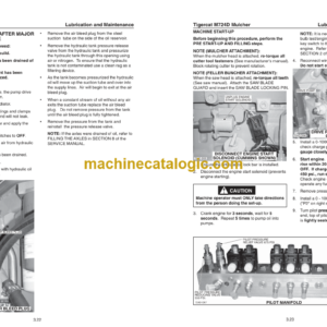 Tigercat M724D Mulcher Service Manual (724M2101 – 724M2500) (21325A)