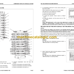 Komatsu PC360LC-11E0 PC360NLC-11E0 PC390HRD-11E0 Hydraulic Excavator Shop Manual (UENBM00495)