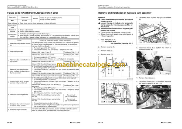 Komatsu PC700LC-8E0 Hydraulic Excavator Shop Manual (UENBM00380)