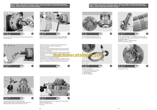 Hitachi 111-315 Axle Service Manual