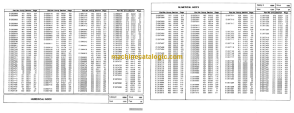 Hitachi EH1000-416LD Parts Catalog