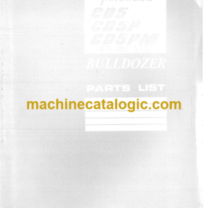 Hitachi CD5, CD5P, CD5PM With Direct Clutch Bulldozer Parts Catalog