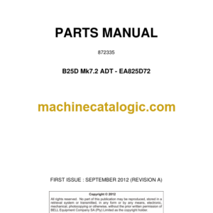 BELL B25D MK7.2 Parts Manual