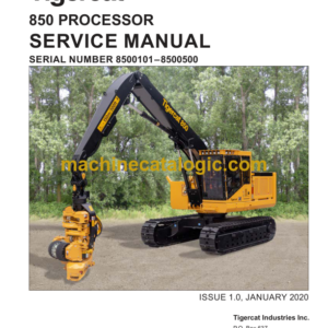 Tigercat 850 Processor Service Manual (8500101 - 8500500) (57254AENG)