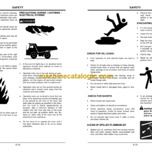 Hitachi EH17003 Rigid Dump Truck Field Assembly Manual